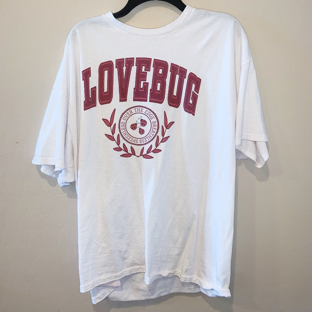 Plus Size 2X Lovebug Lyrics Jonas Brothers Concert T-Shirt